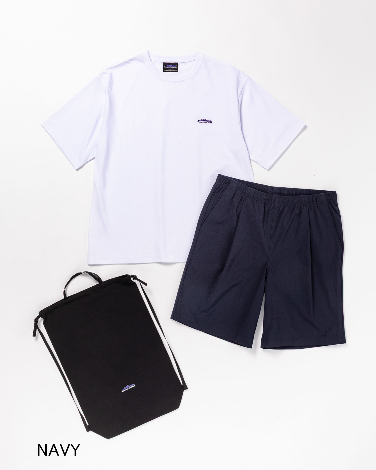 [M's]SHORT SLEEVE T-SHIRT & SHORT PANTS SET T/C JERSEY + NY/PU/ショートスリーブTシャツ&ショートパンツ セット