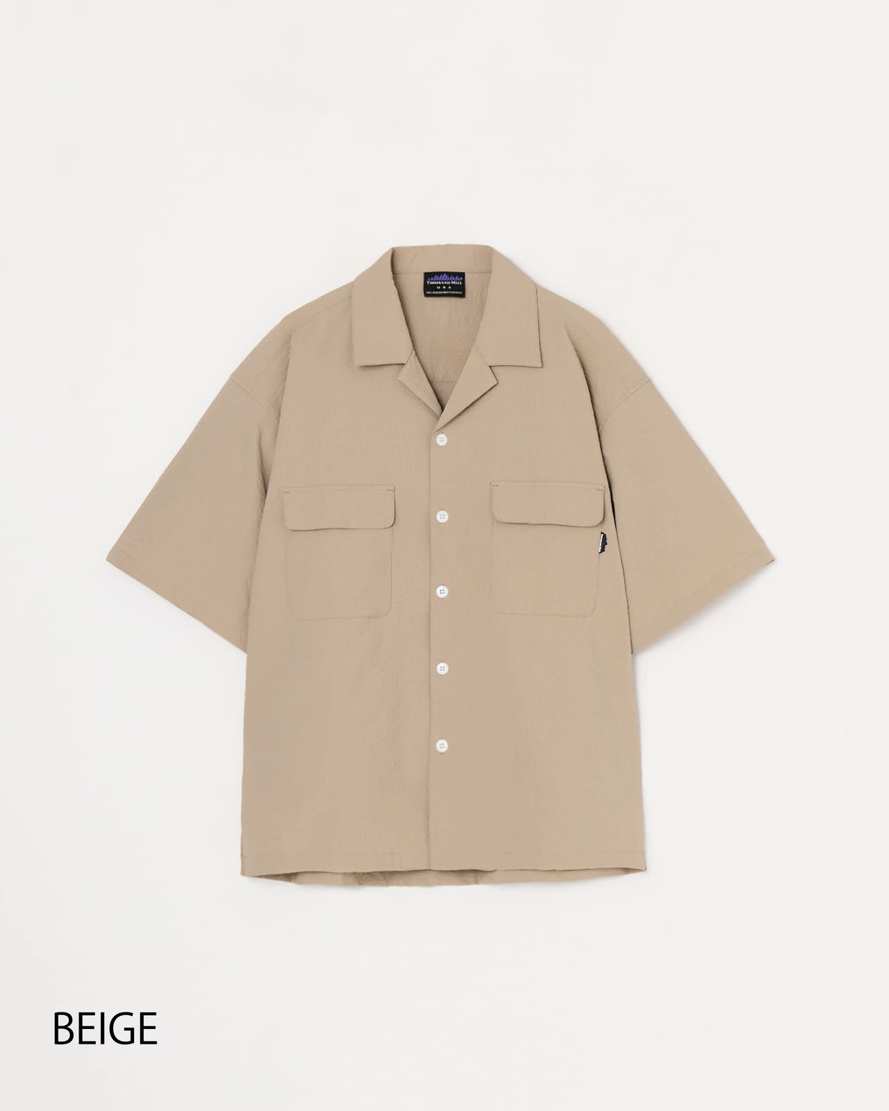 【M's】SHORT SLEEVE SHIRT SEERSUCKER/ショートスリーブシャツ　シアサッカー