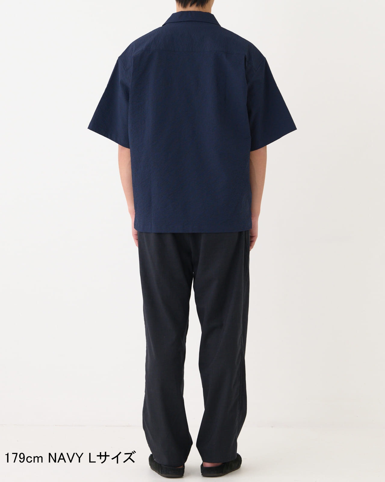 【M's】SHORT SLEEVE SHIRT SEERSUCKER/ショートスリーブシャツ　シアサッカー