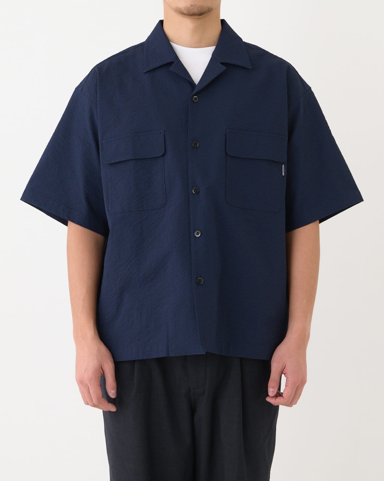 【M's】SHORT SLEEVE SHIRT SEERSUCKER/ショートスリーブシャツ　シアサッカー