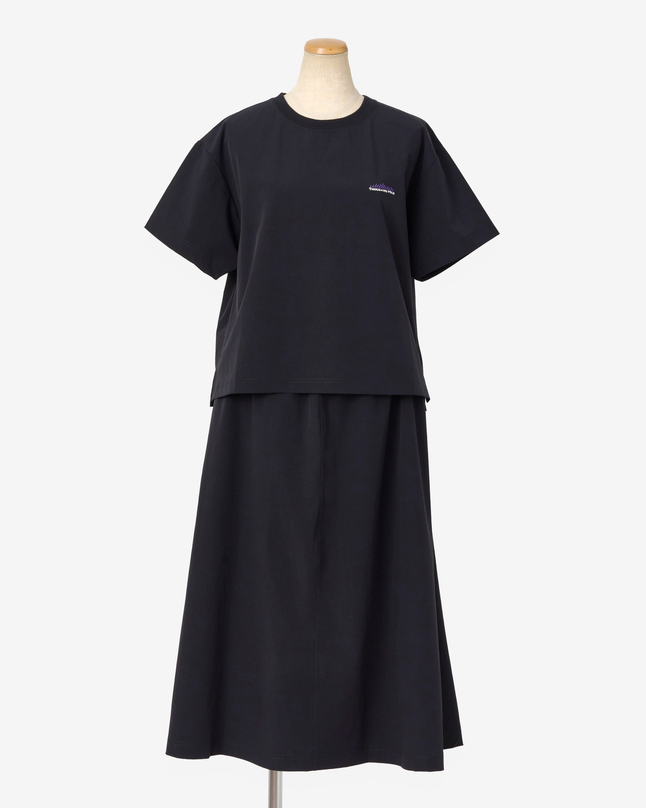 [L's]SHORT SLEEVE T-SHIRT & SKIRT SET NY/PU/ショートスリーブTシャツ＆スカートセット