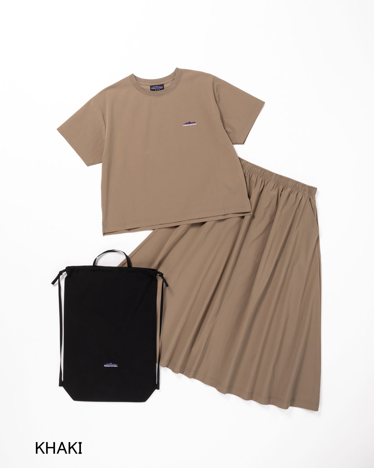 [L's]SHORT SLEEVE T-SHIRT & SKIRT SET NY/PU/ショートスリーブTシャツ＆スカートセット