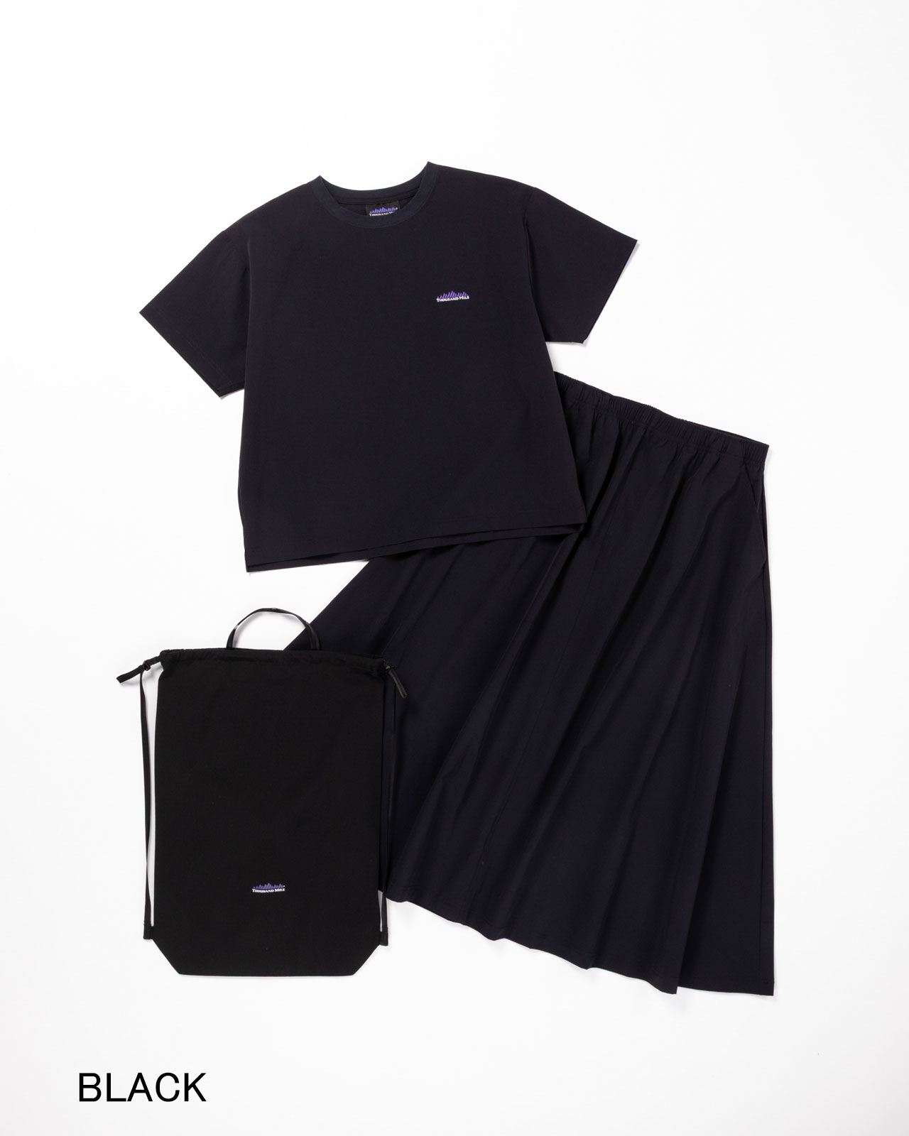 [L's]SHORT SLEEVE T-SHIRT & SKIRT SET NY/PU/ショートスリーブTシャツ＆スカートセット