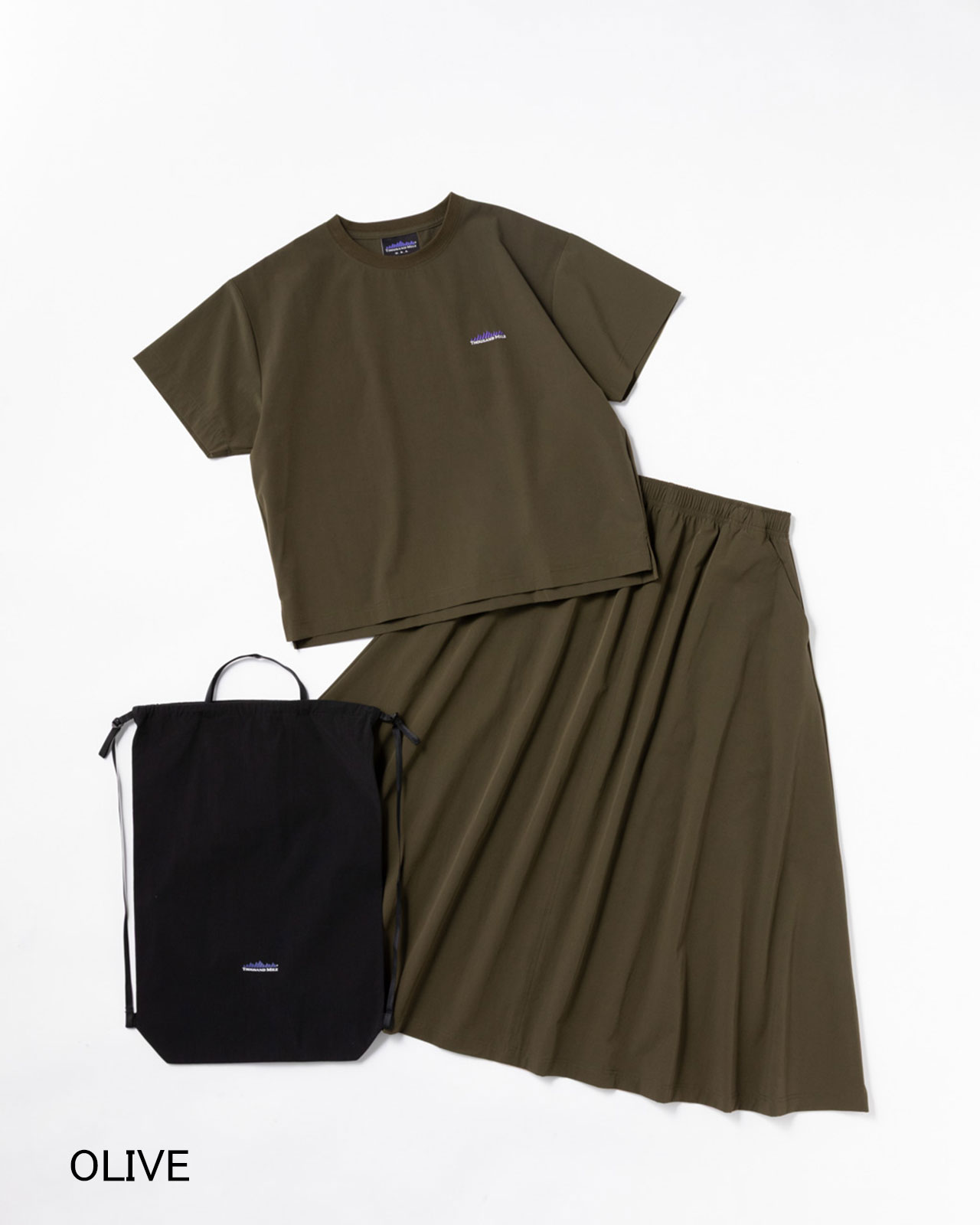 [L's]SHORT SLEEVE T-SHIRT & SKIRT SET NY/PU/ショートスリーブTシャツ＆スカートセット