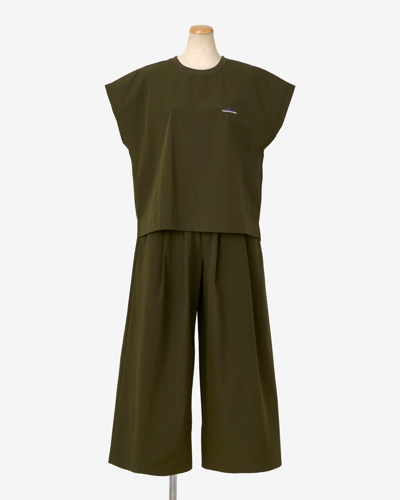 [L's]FRENCH SLEEVE SHIRT & LONG PANTS SET NY/PU/フレンチスリーブシャツ＆ロングパンツセット