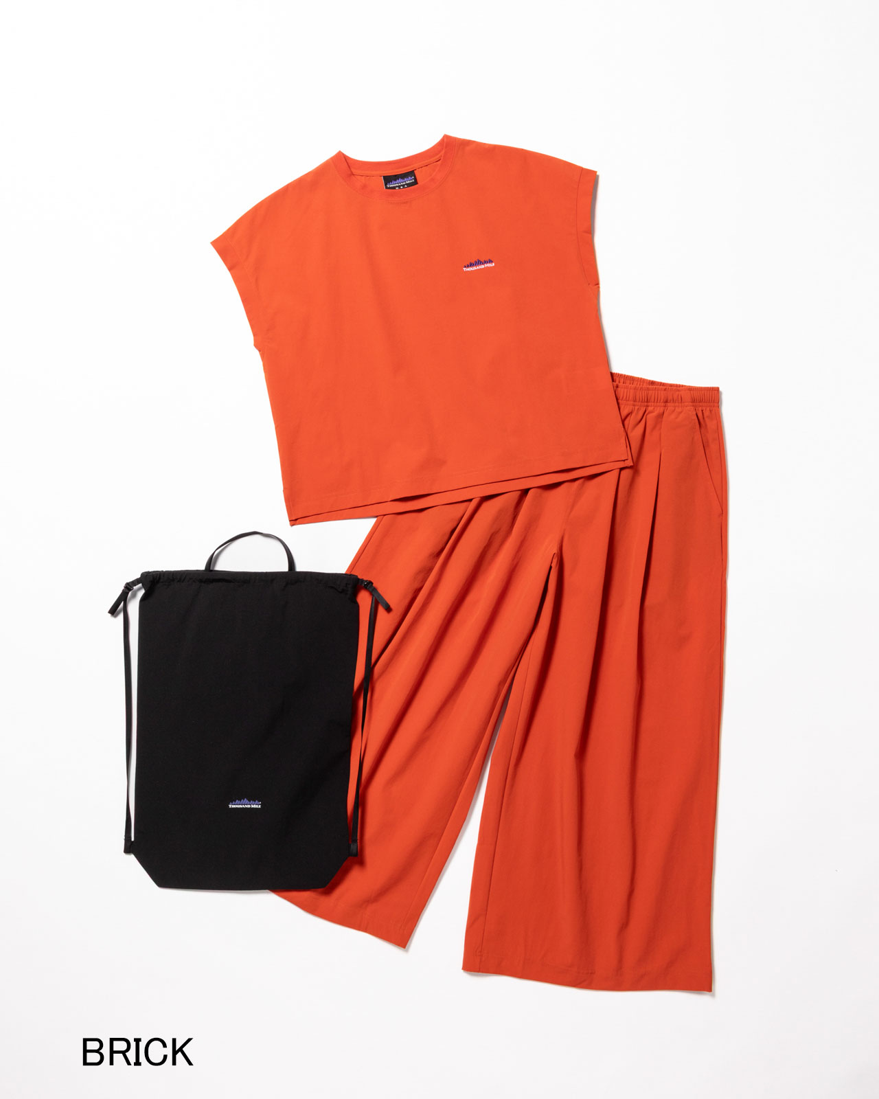 L's]FRENCH SLEEVE SHIRT & LONG PANTS SET NY/PU/フレンチスリーブ