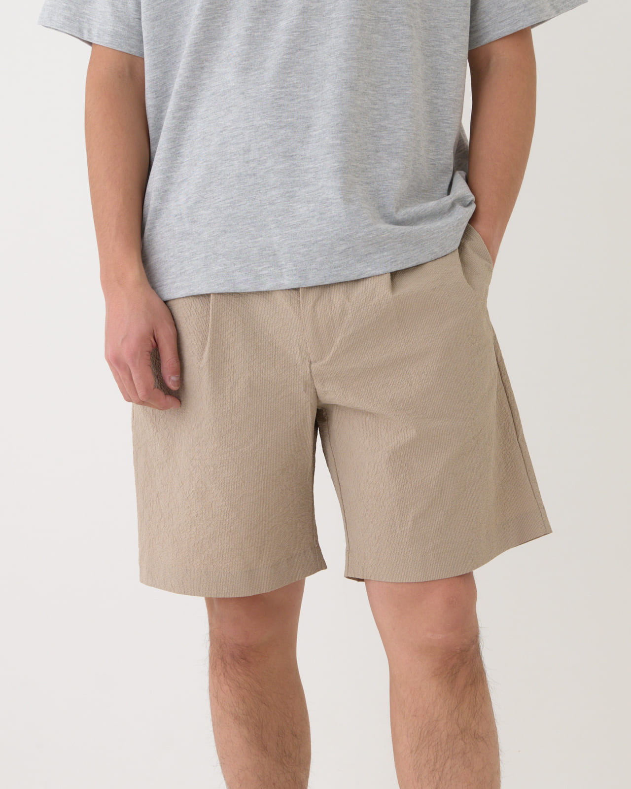 M's】EASY TUCK SHORTS SEERSUCKER/イージータック ショーツ
