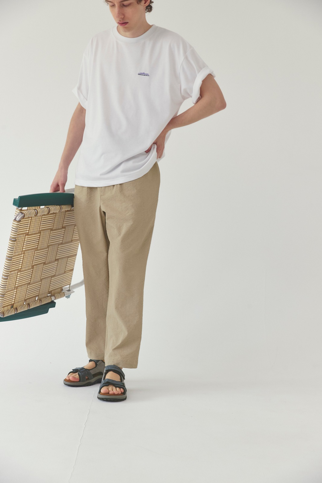 M's】EASY TUCK TROUSERS SEERSUCKER/イージータック トラウザー