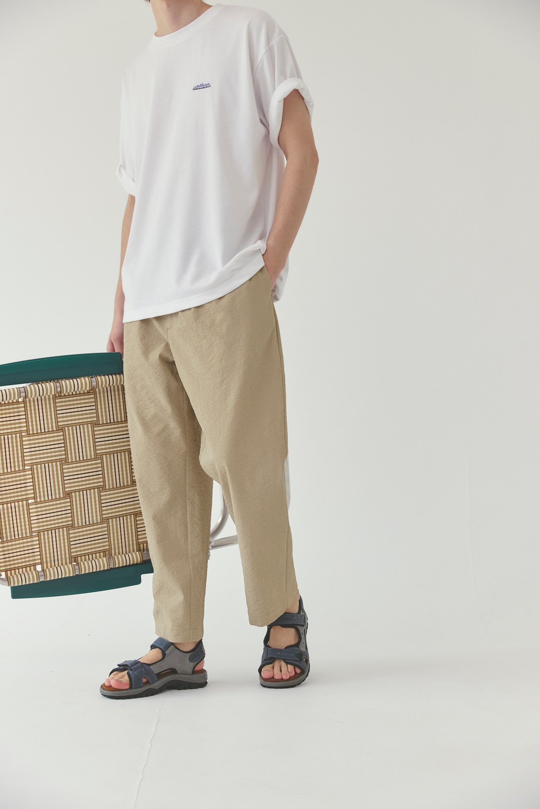 M's】EASY TUCK TROUSERS SEERSUCKER/イージータック トラウザー