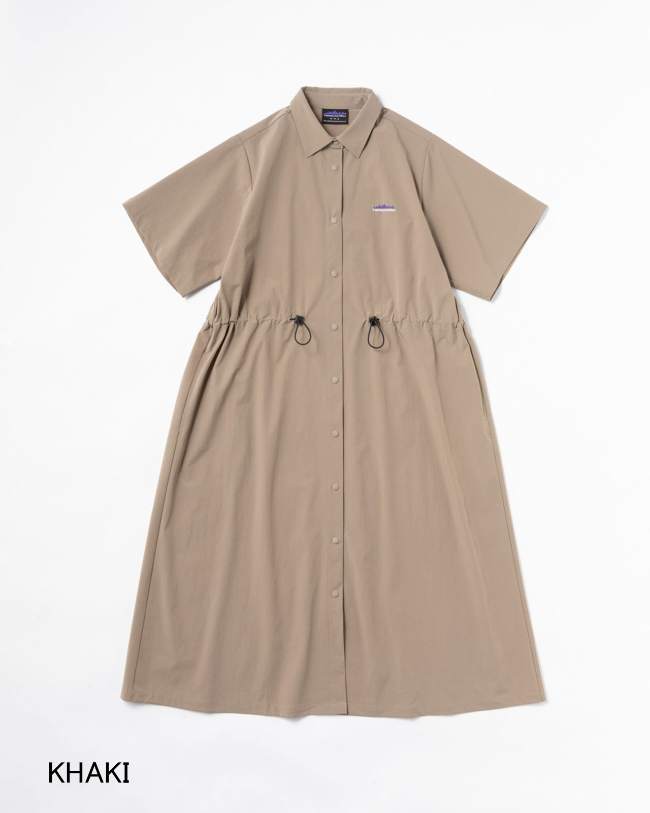 専用★ THOUSAND MILEサウザンドマイル　スナップワンピース　羽織 L's]SHORT SLEEVE SNAP OP NY/PU/ショートスリーブスナップワンピース