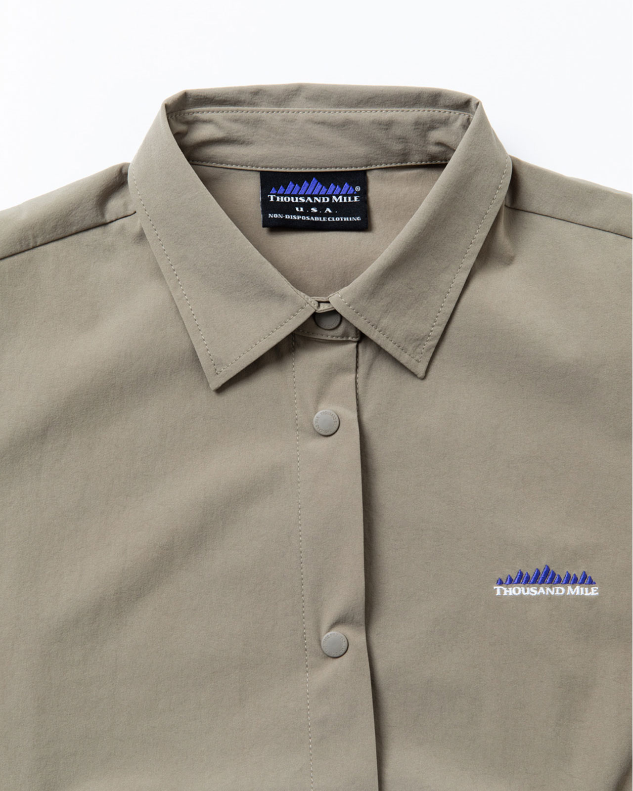 [L's]SHORT SLEEVE SNAP OP NY/PU/ショートスリーブスナップワンピース