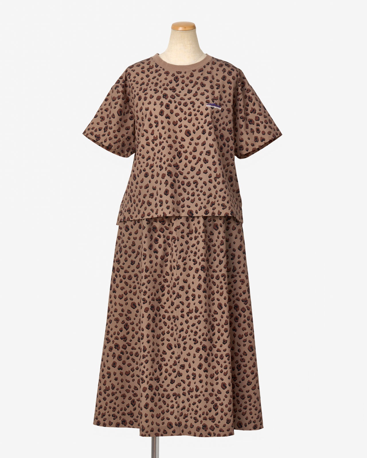 [L's]SHORT SLEEVE T-SHIRT & SKIRT SET NY/PU PRINT/ショートスリーブTシャツ＆スカートセット プリント