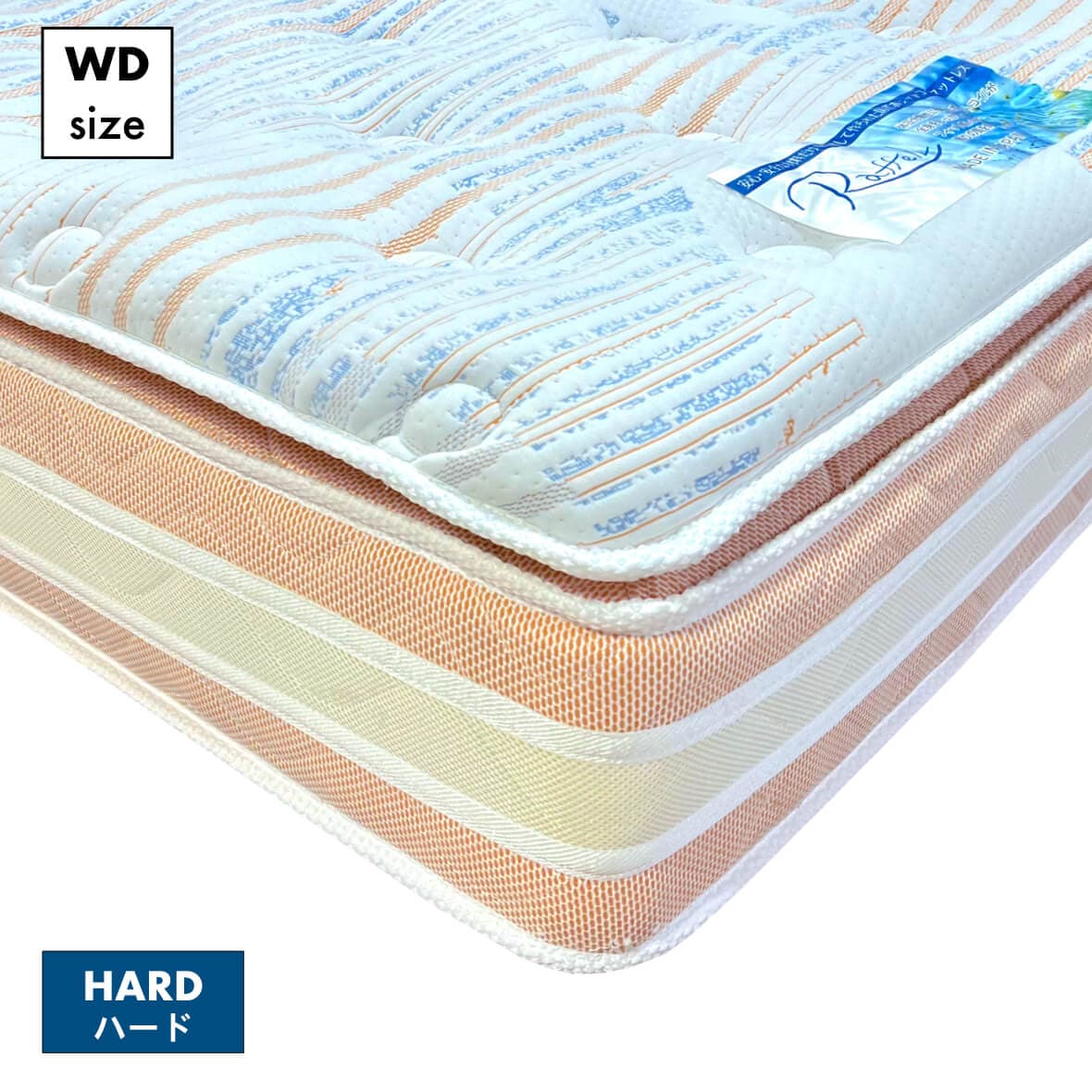 ANGEL ホワイト マットレス ロゴ入り magniflex（マニフレックス） モデル246 セミシングル ホワイト