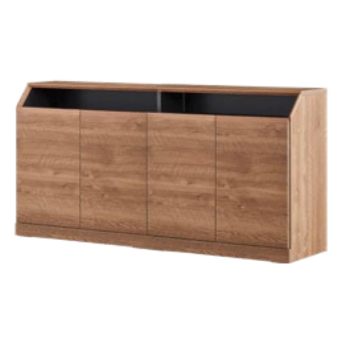 展示品 シボネ リノリウム オーク材 サイドボード シェルフ 飾り棚