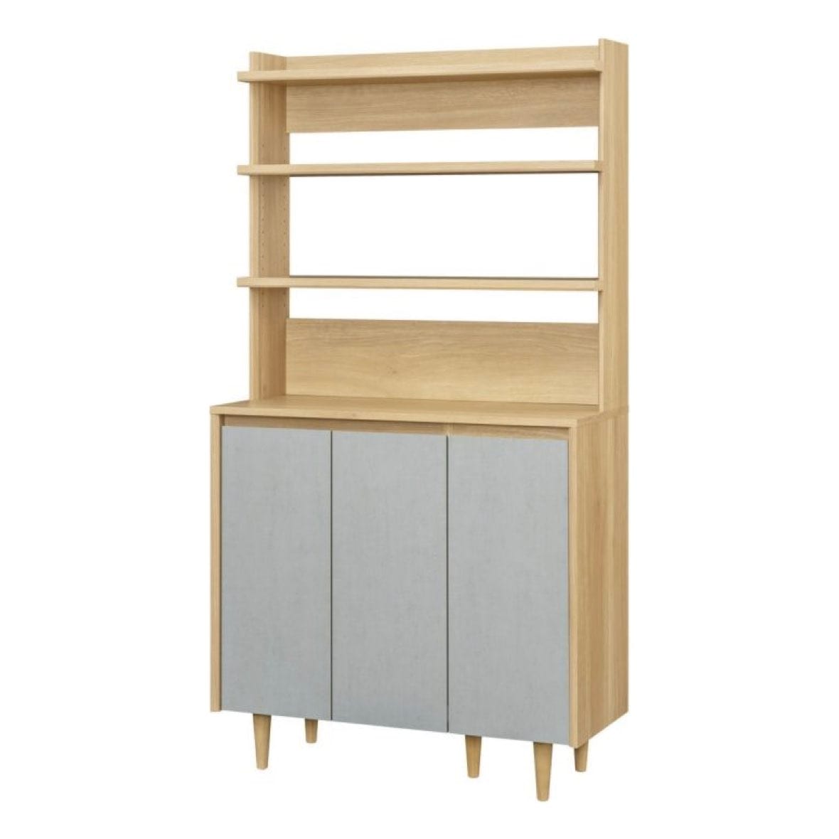 R383 モダンリビングハイボード、収納家具、幅80cm ハイチェスト Kalen（カレン）幅80cm｜北欧・ヴィンテージインテリア