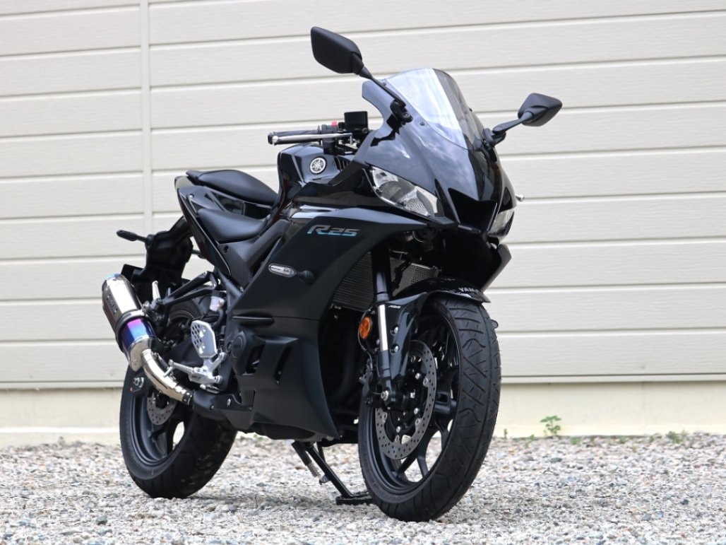 WR'S YZF-R25/MT-25(8BK-RG74J) スリップオン SS-OVAL 焼き色タイプ