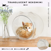 猫耳PET素材のスケルトンボール　猫ear