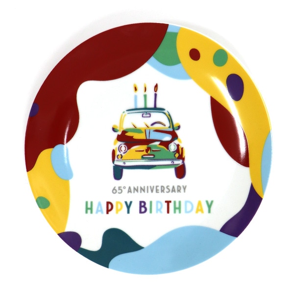 フィアット500 × グッチーニコラボ　ピクニックテーブルプレート　非売品 フィアット500 × グッチーニコラボ ピクニックテーブルプレート