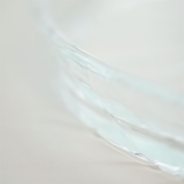 麻の葉模様　ガラスプレート　24ｃｍ