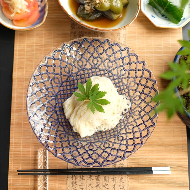 《2点セット》　モロッカン柄　ボール　ブルー　21ｃｍ