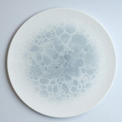 有田焼 やま平窯 惑星丸プレート23cm x2枚セット　エッグ 白 有田焼 やま平窯 惑星丸プレート23cm x2枚セットエッグ 白