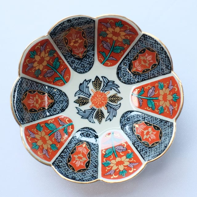 波佐見焼　十方割花地紋　小鉢