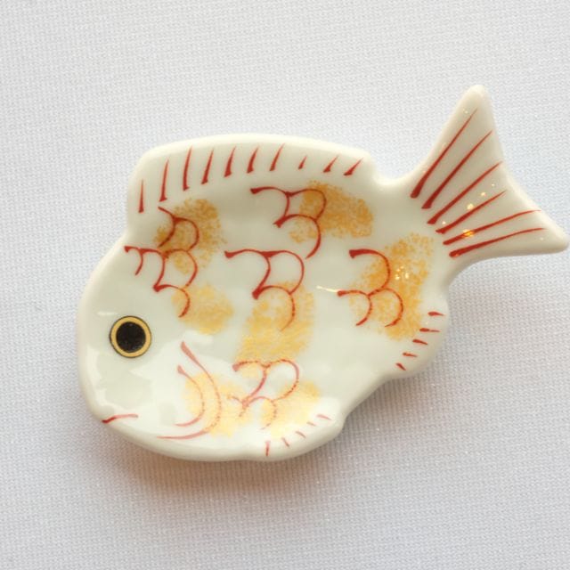 有田焼　錦金叩鯛形箸置
