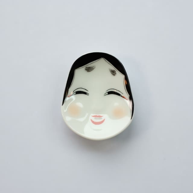 有田焼　錦おふくさん　箸置き