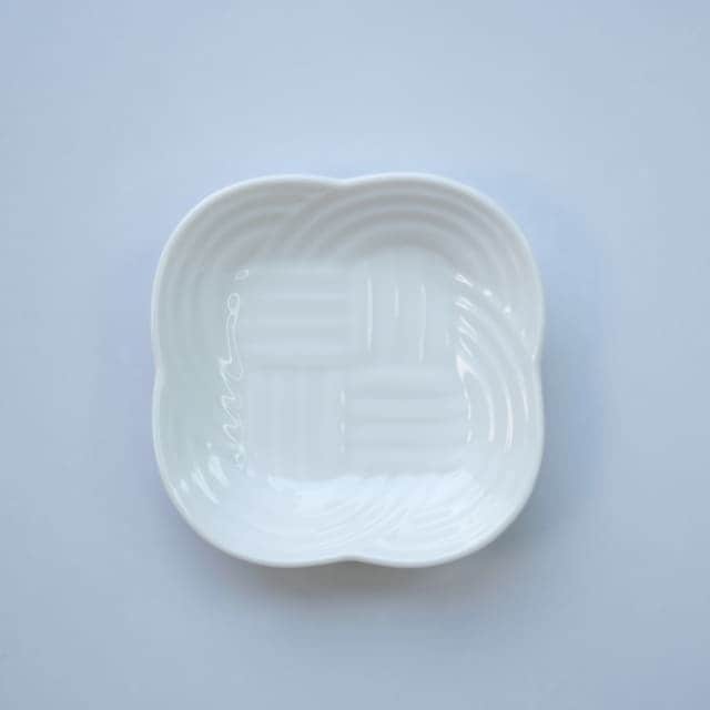 結 9cm 豆皿 白