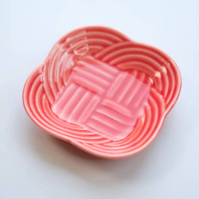 結 9cm 豆皿 赤