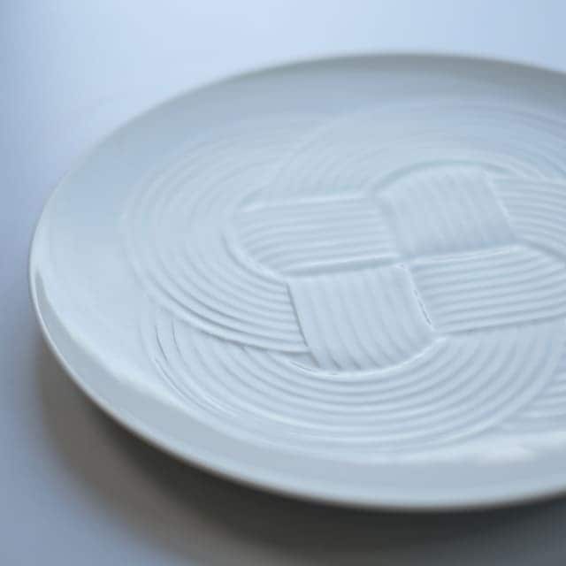 結 25.5cm 大皿 白