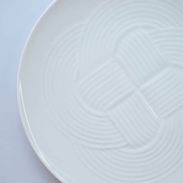 結 25.5cm 大皿 白