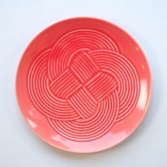 中国赤玉大皿無傷 結 19cm 中皿 赤 ｜ 四季折々のおしゃれな和食器通販サイト