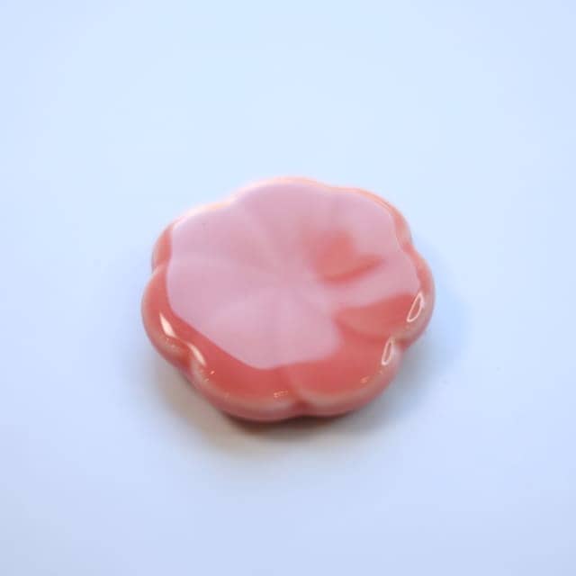 言花　 箸置き 立葵 赤