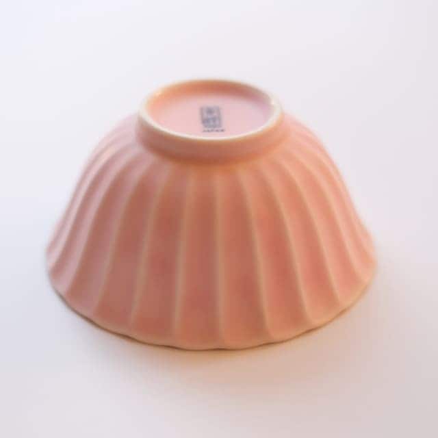 菊型　12.5ｃｍ　ボウル･茶碗　桜色