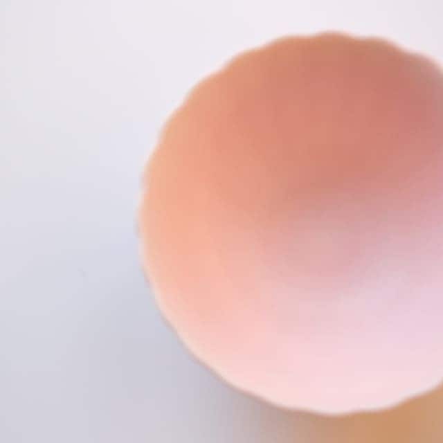 菊型　10.5ｃｍ　ボウル　桜色