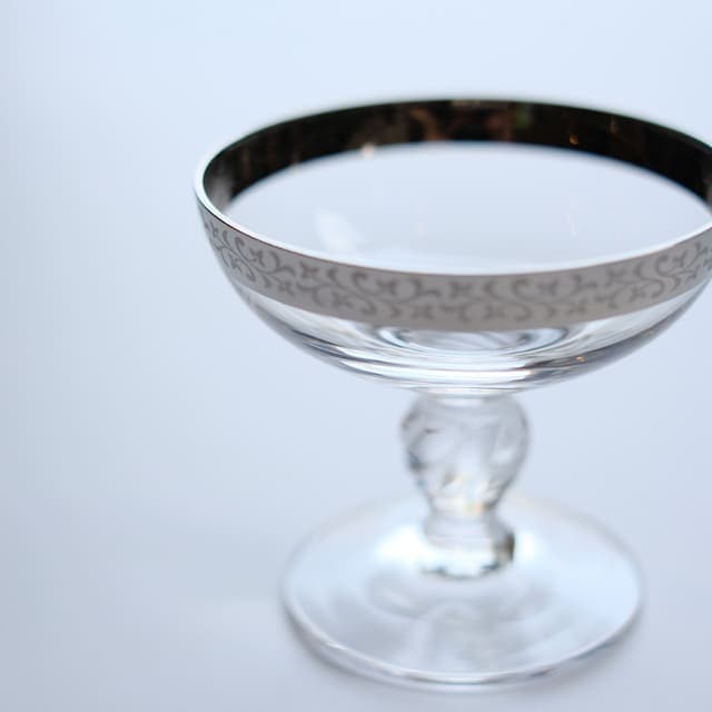 ガラスアミューズカップ銀 唐草
