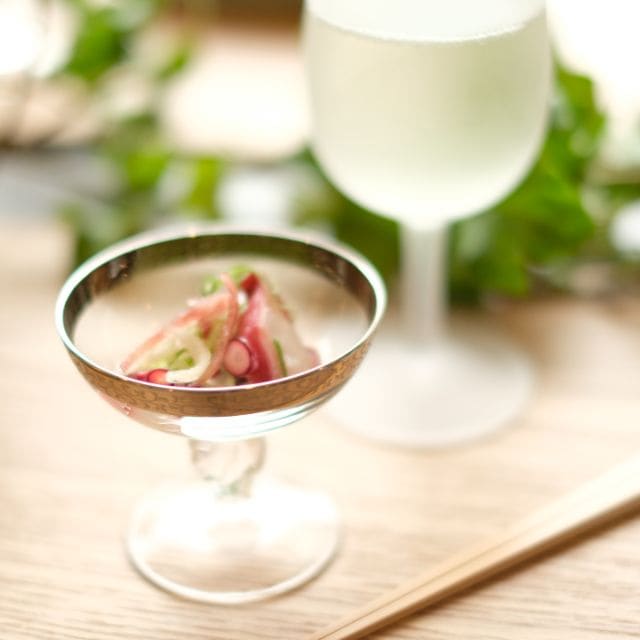 ガラスアミューズカップ銀 唐草