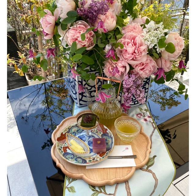 ガラスアミューズカップ銀 唐草