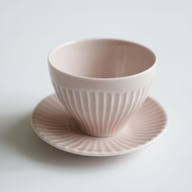 波佐見焼 　ピンクしのぎ　小皿