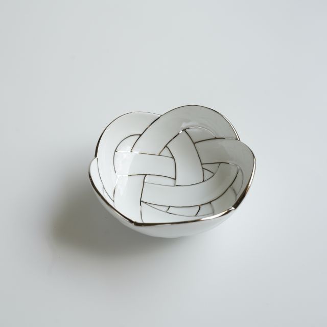 有田焼 プラチナ線結び小鉢 すべての商品 Four Grace Tableware