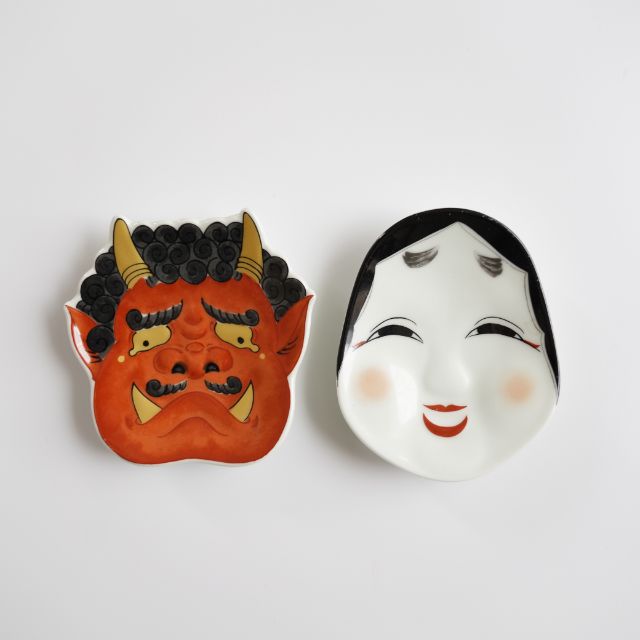 有田焼　錦おふくさん　小銘々皿