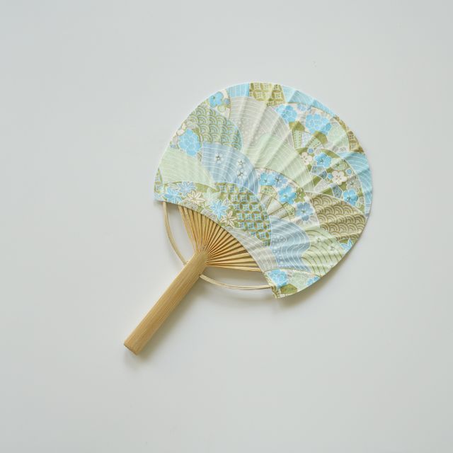 ミニうちわ飾り 青海波 ディスプレイ Four Grace Tableware