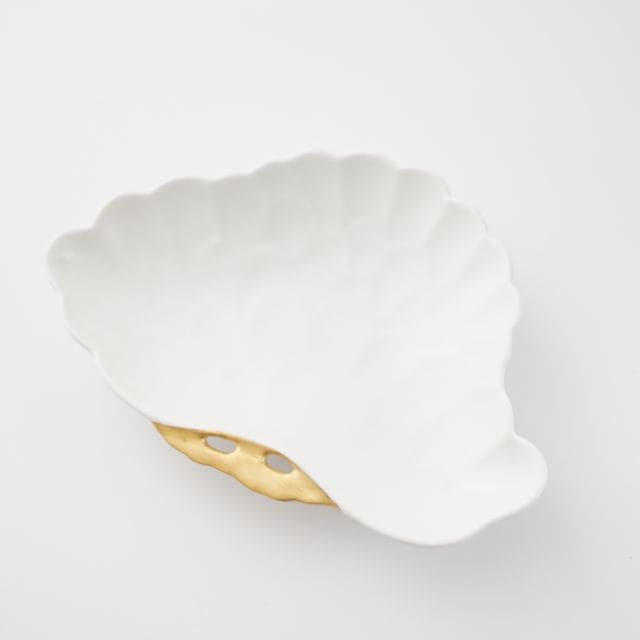 白マット（ツマミ金） 松型銘々皿 ｜ 四季折々のおしゃれな和食器通販