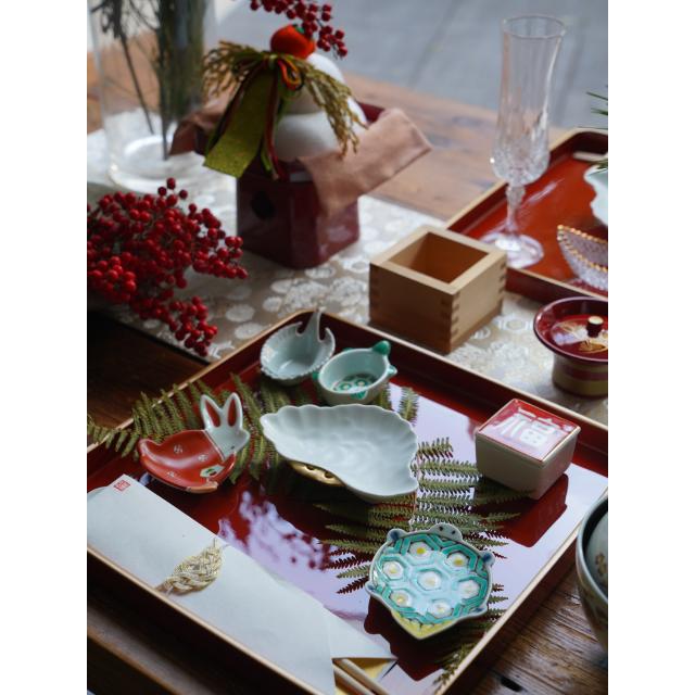 有田焼　錦亀珍味入れ