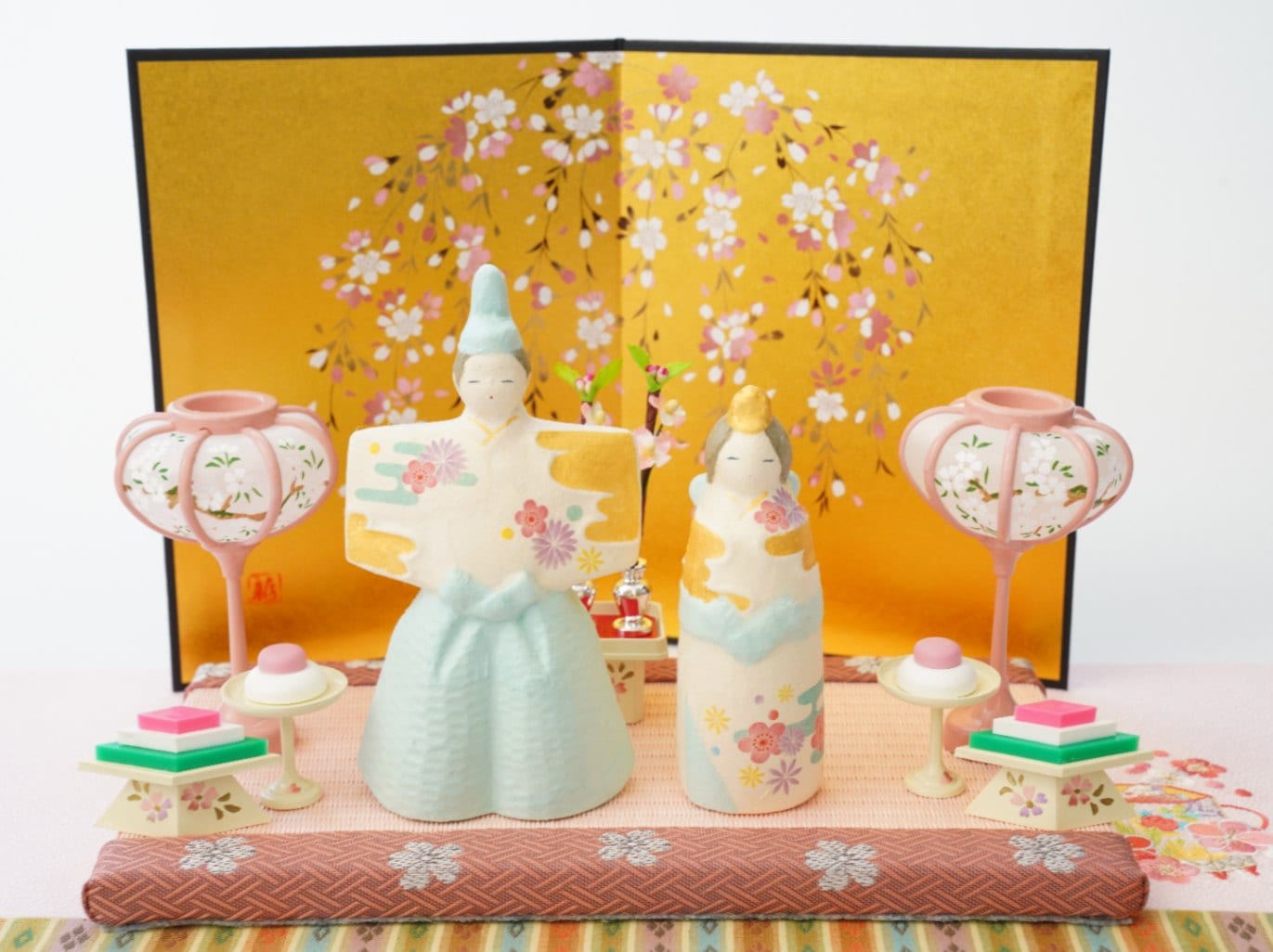 ちぎり和紙　遙花(はるか)立雛