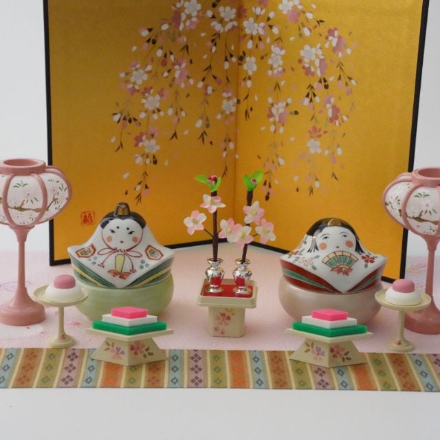 ピンク　9cm塗りボンボリ　2個セット