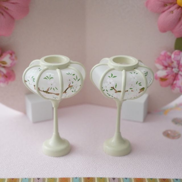 アイボリー　9cm塗りボンボリ　2個セット