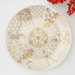 古伊万里 色絵鶴文様長皿 五点 裏巻物文様あり 料理屋 古器を楽しむ 古