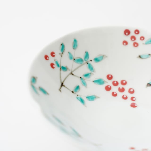 伊万里焼 染錦南天文 五方押鉢 | 四季折々のおしゃれな和食器通販 伊万里焼 染錦南天文 五方押鉢 | 四季折々のおしゃれな和食器通販